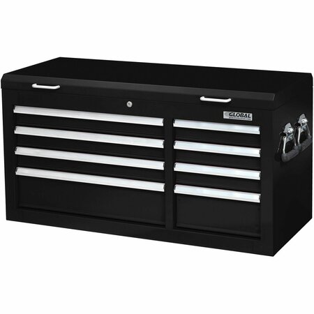 GLOBAL INDUSTRIAL 41-3/8in x 17-15/16in x 22-1/4in 8 Drawer Black Tool Chest 535656